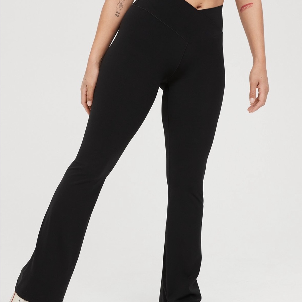 Aerie Flare Crossover leggings